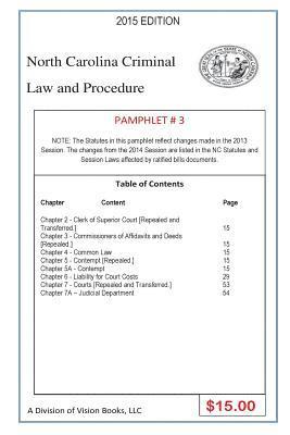 Tony Rivers Sr - North Carolina Criminal Law And Procedure-Pamphlet # 3, Häftad. Tillgänglighet: Lägg i varukorg