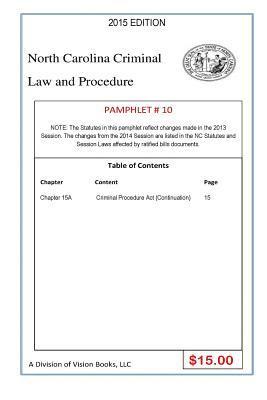 Tony Rivers Sr - North Carolina Criminal Law And Procedure-Pamphlet # 10, Häftad. Tillgänglighet: Lägg i varukorg