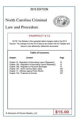 Tony Rivers Sr - North Carolina Criminal Law and Procedure Pamphlet # 12, Häftad. Tillgänglighet: Lägg i varukorg