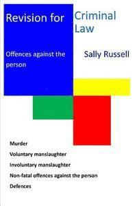 Sally Russell - Revision for Criminal Law Offences against the Person, Häftad. Tillgänglighet: Lägg i varukorg