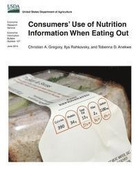 Ilya Rahkovsky, Tobenna D. Anekwe - Consumers' Use of Nutrition Information When Eating Out, Häftad. Tillgänglighet: Lägg i varukorg