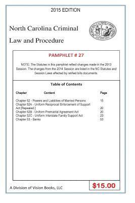 Tony Rivers Sr - North Carolina Criminal Law and Procedure-Pamphlet 27, Häftad. Tillgänglighet: Lägg i varukorg