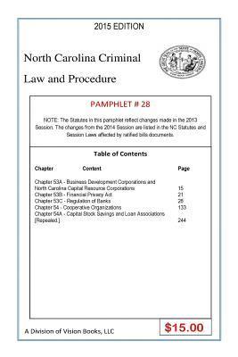 Tony Rivers Sr - North Carolina Criminal Law and Procedure-Pamphlet 28, Häftad. Tillgänglighet: Lägg i varukorg