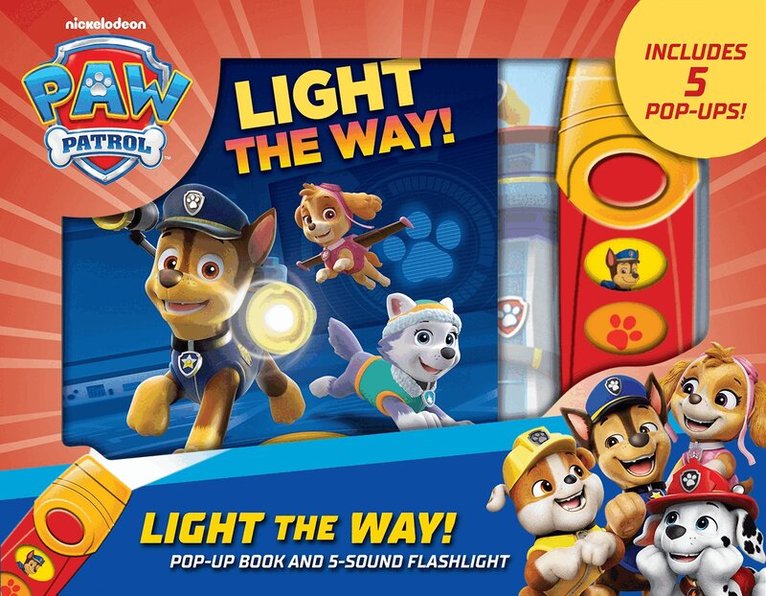 PI Kids - Nickelodeon PAW Patrol: Light the Way! Play-a-Sound Book and 5-Sound Flashlight, Övrigt