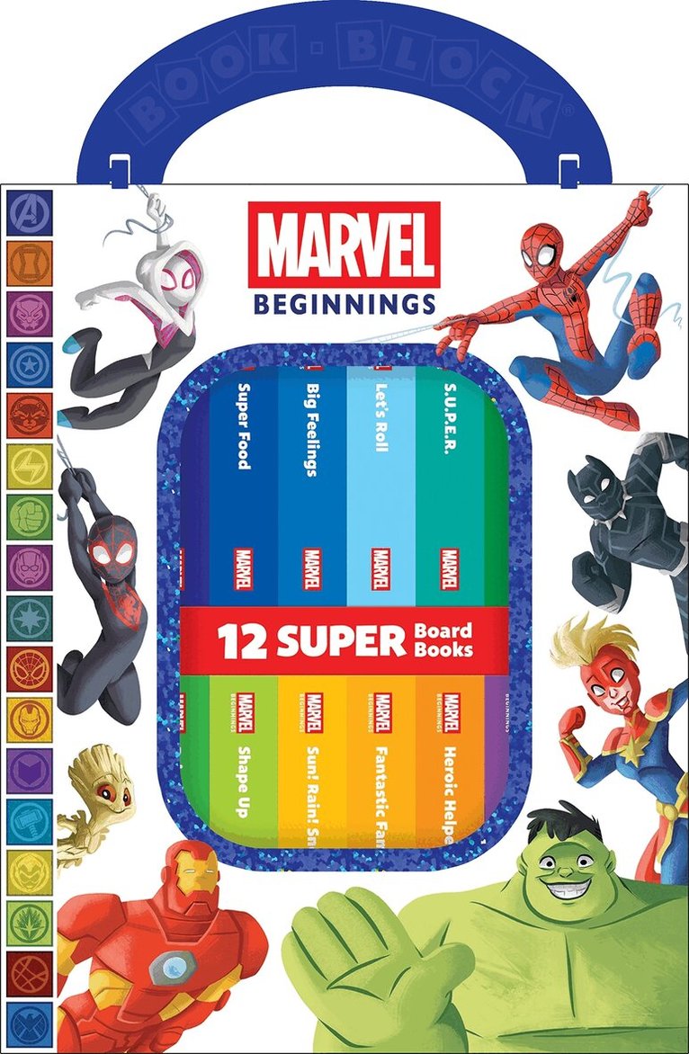 PI Kids - Marvel Beginnings: 12 Super Board Books, Övrigt. Tillgänglighet: Tillfälligt slut