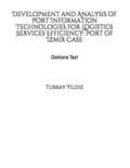 Development and Analysis of Port Information Technologies for Logistics Services Efficiency: Port of Izmir Case