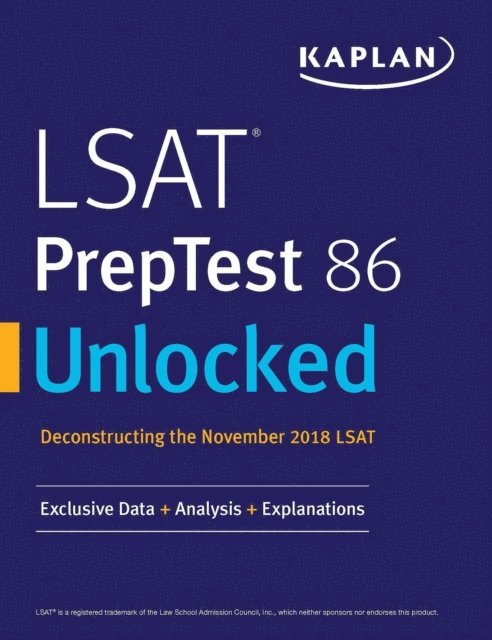Kaplan Test Prep - LSAT PrepTest 86 Unlocked, E-bok