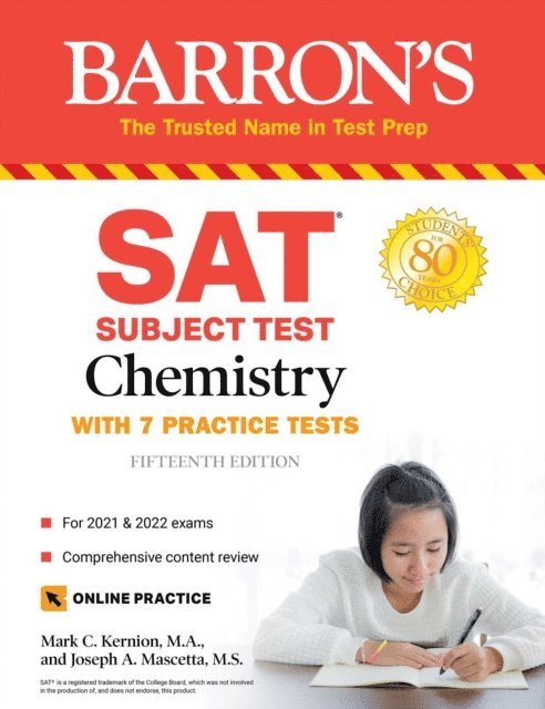 Mark Kernion, Joseph A. Mascetta - SAT Subject Test Chemistry, E-bok
