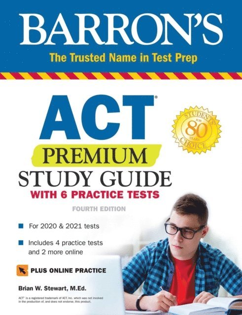 Brian Stewart - ACT Premium Study Guide with 6 Practice Tests, E-bok