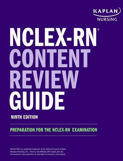 Kaplan Nursing - NCLEX-RN Content Review Guide, E-bok