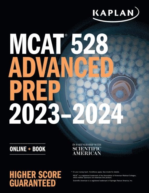 Kaplan Test Prep - MCAT 528 Advanced Prep 2023-2024, E-bok
