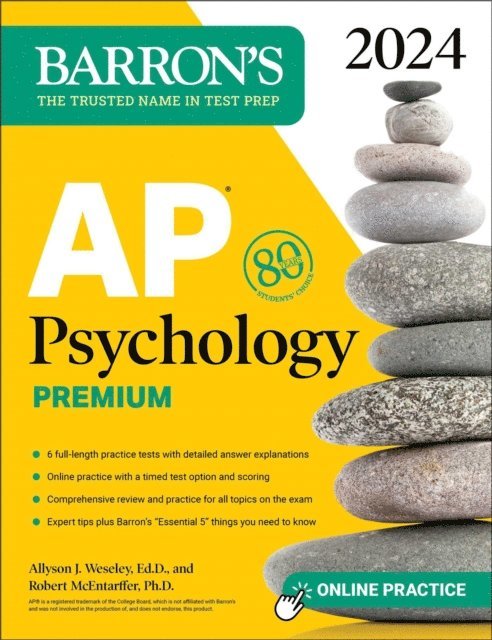 Robert McEntarffer, Allyson J. Weseley - AP Psychology Premium, 2024: Comprehensive Review With 6 Practice Tests + an Online Timed Test Option, E-bok