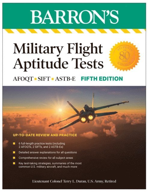 Terry L. Duran - Military Flight Aptitude Tests, Fifth Edition: 6 Practice Tests + Comprehensive Review, E-bok
