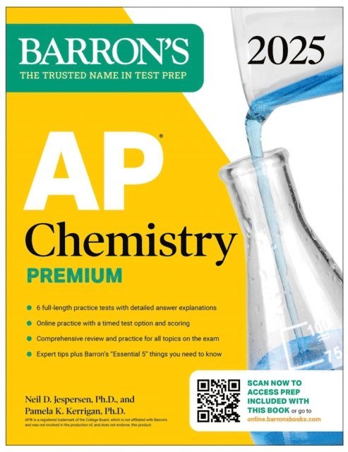 Pamela Kerrigan, Neil D. Jespersen - AP Chemistry Premium, 2025: Prep Book with 6 Practice Tests + Comprehensive Review + Online Practice, E-bok. Tillgänglighet: Lägg i varukorg