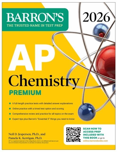Pamela Kerrigan, Neil D. Jespersen - AP Chemistry Premium, 2026: Prep Book with 6 Practice Tests + Comprehensive Review + Online Practice, E-bok