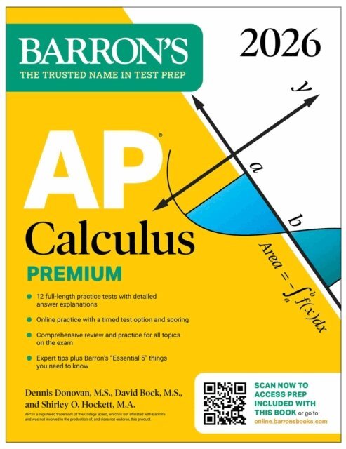 Shirley O. Hockett, Dennis Donovan, David Bock - AP Calculus Premium, 2026: Prep Book with 12 Practice Tests + Comprehensive Review + Online Practice, E-bok