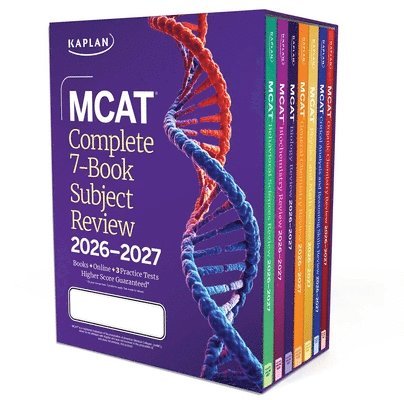 Kaplan Test Prep - MCAT Complete 7-Book Subject Review 2026-2027, Set Includes Books, Online Prep, 3 Practice Tests, Häftad