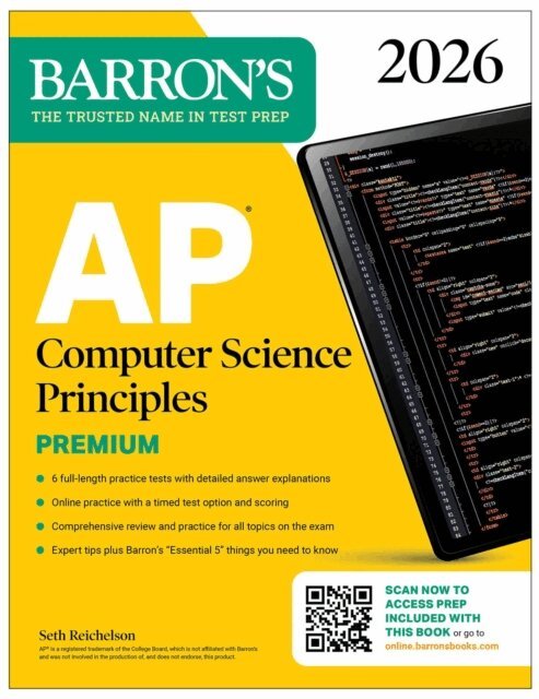 Seth Reichelson - AP Computer Science Principles Premium, 2026: Prep Book with 6 Practice Tests + Comprehensive Review + Online Practice, E-bok