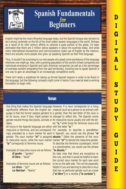 Scott Green - Spanish Fundamentals ( Blokehead Easy Study Guide), E-bok