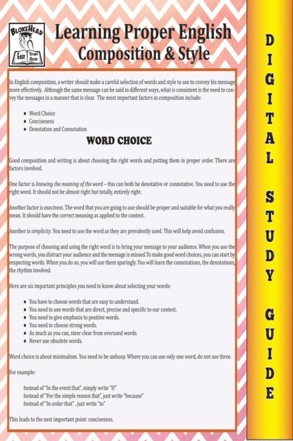 Scott Green - English Composition ( Blokehead Easy Study Guide), E-bok