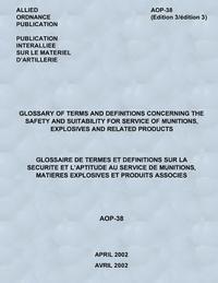 Glossary of Terms and Definitions Concerning the Safety and Suitability for Service of Munitions, Explosives and Related Products