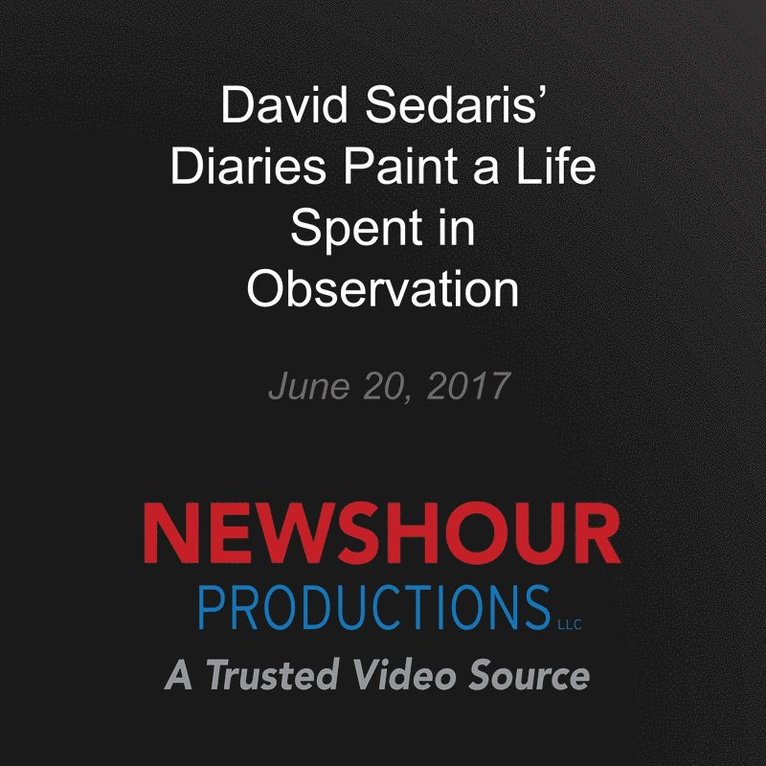 David Sedaris - David Sedaris' Diaries Paint a Life Spent in Observation, Ljudbok