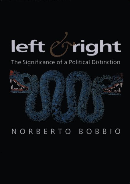 Norberto Bobbio - Left and Right, E-bok