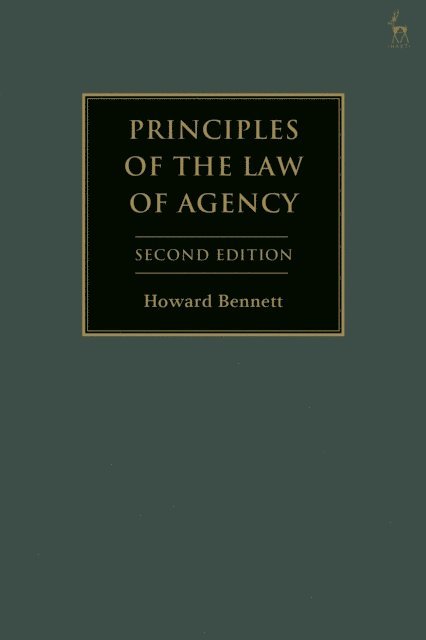 Howard Bennett - Principles of the Law of Agency, E-bok