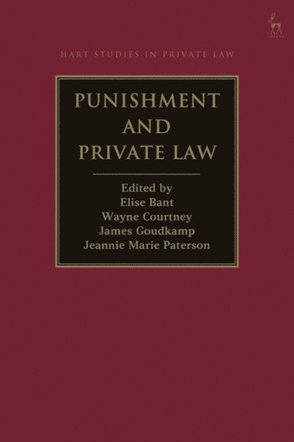 Elise Bant, Wayne Courtney, James Goudkamp, Jeannie Marie Paterson - Punishment and Private Law, E-bok