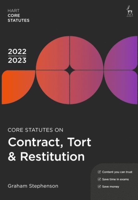 Graham Stephenson - Core Statutes on Contract, Tort & Restitution 2022-23, E-bok