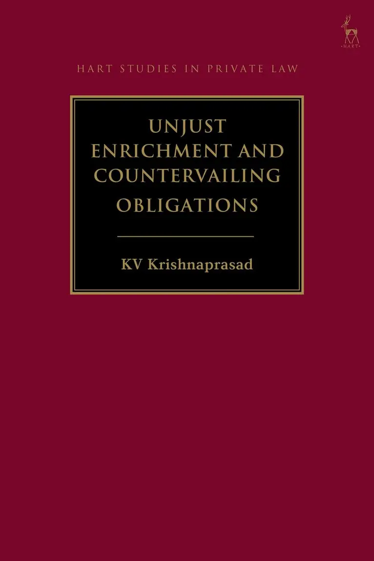 KV Krishnaprasad - Unjust Enrichment and Countervailing Obligations, Inbunden. Tillgänglighet: Lägg i varukorg