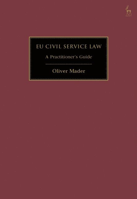 Oliver Mader - EU Civil Service Law, E-bok