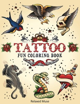 Tattoo Fun Coloring Book av Relaxed Muse