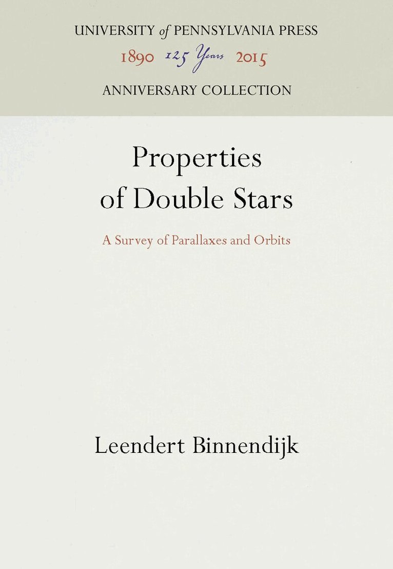 Leendert Binnendijk - Properties of Double Stars, E-bok