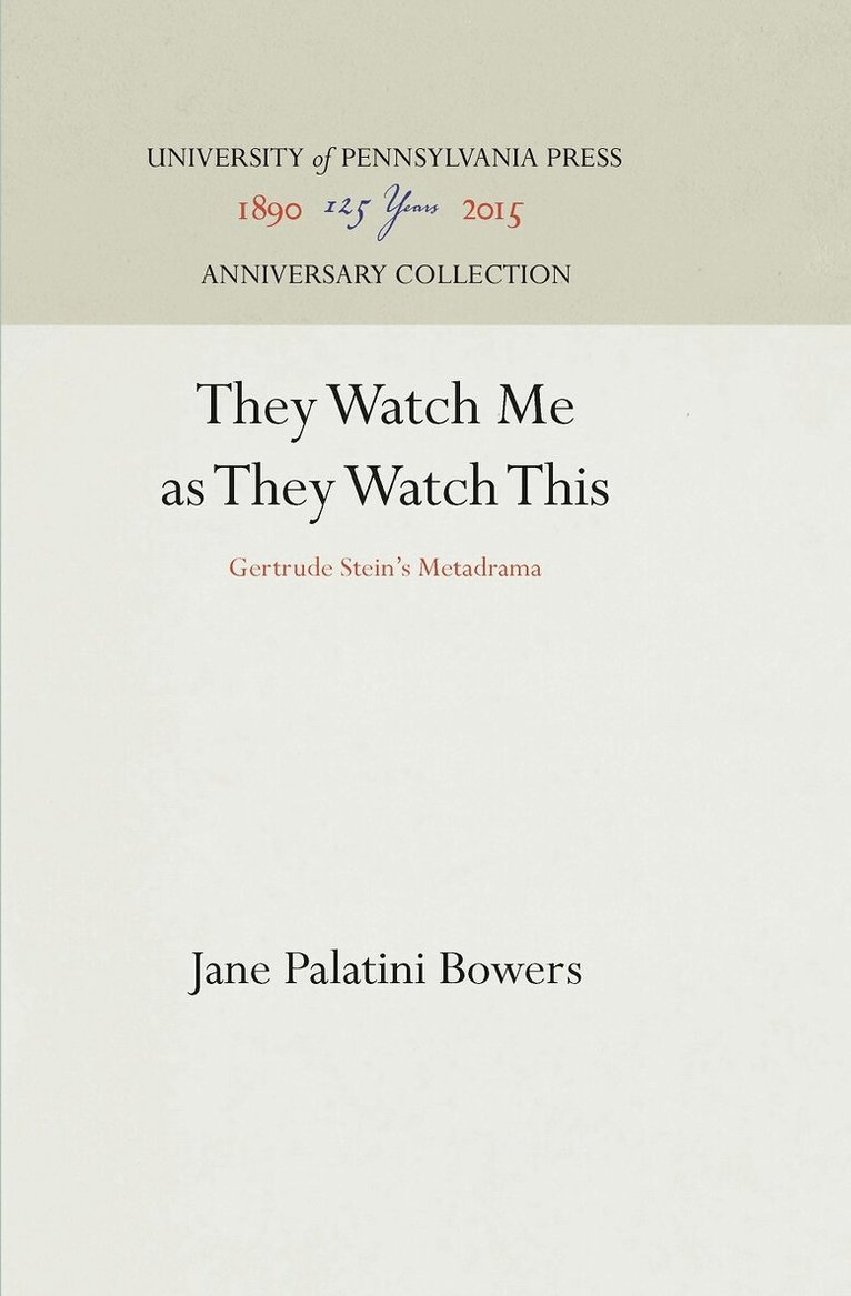 Jane Palatini Bowers - They Watch Me As They Watch This, E-bok