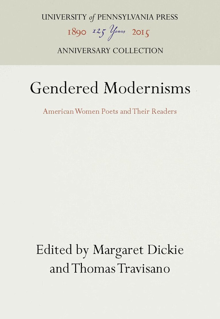 Margaret Dickie, Thomas Travisano - Gendered Modernisms, E-bok