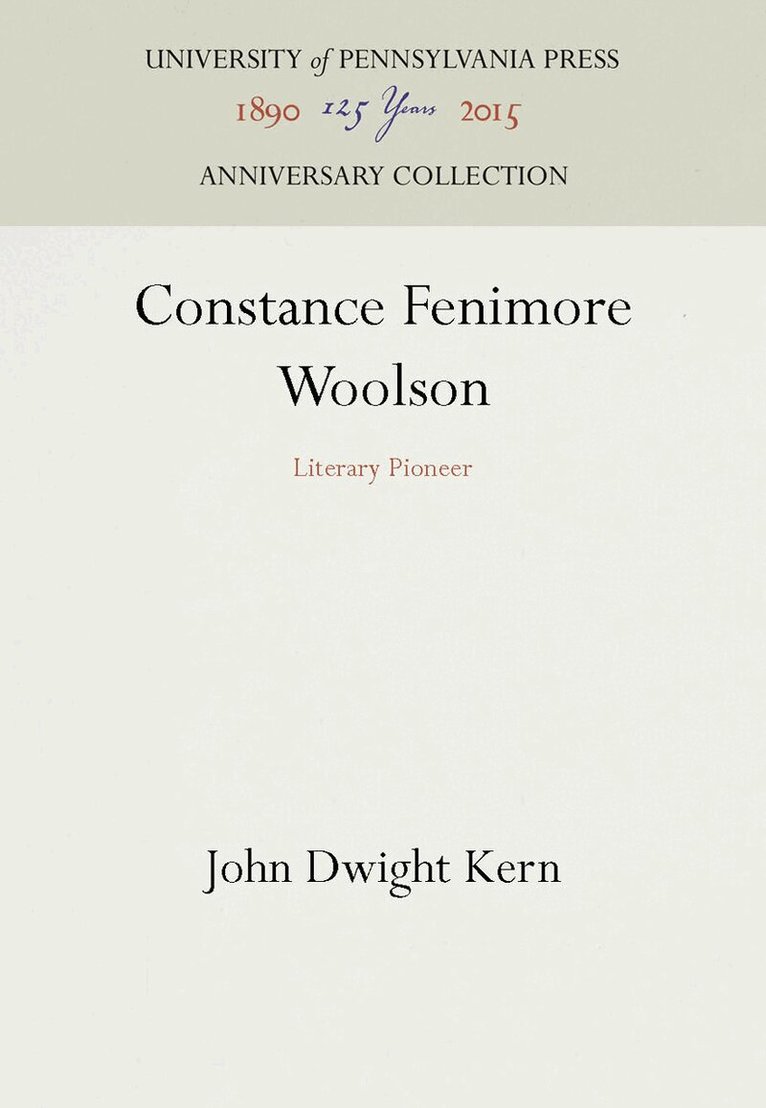 John Dwight Kern - Constance Fenimore Woolson, E-bok