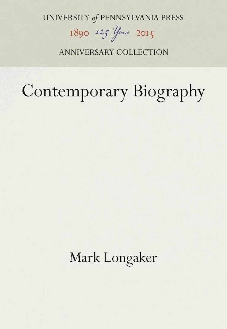 Mark Longaker - Contemporary Biography, E-bok