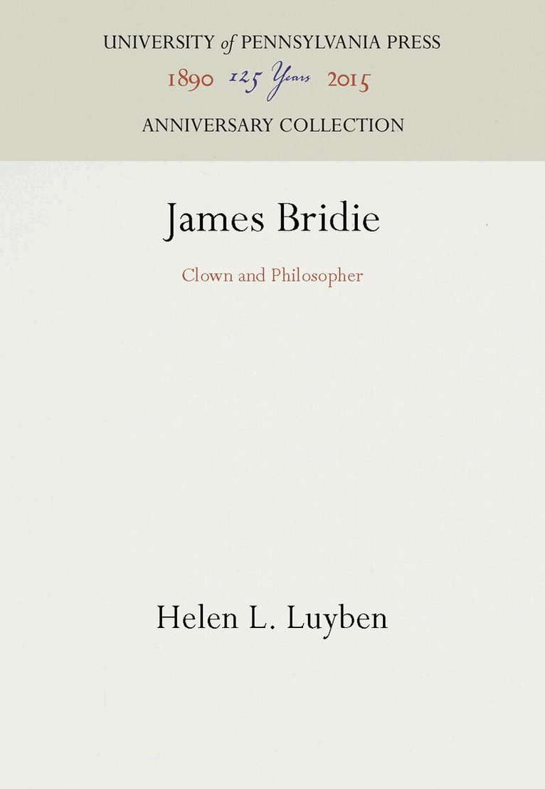 Helen L. Luyben - James Bridie, E-bok