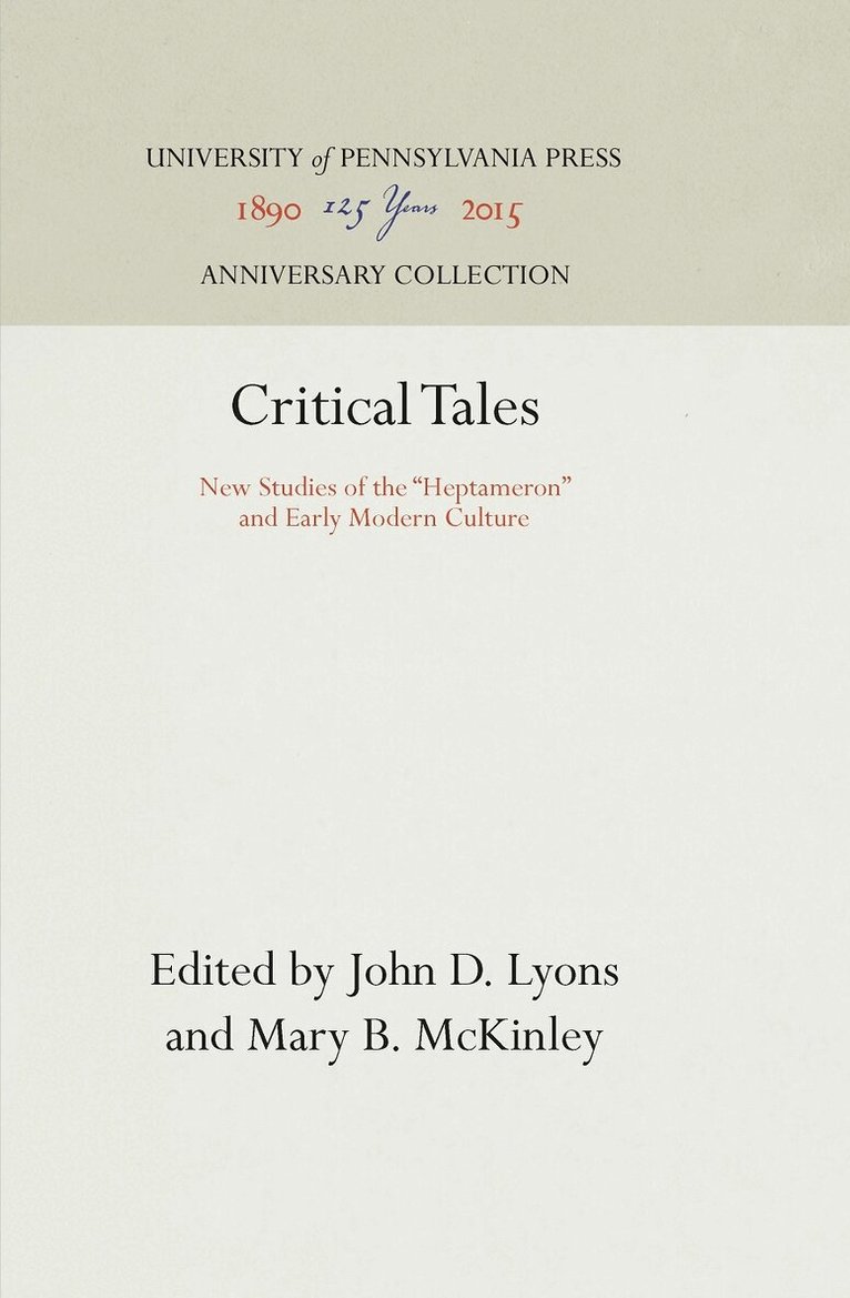 John D. Lyons, Mary B. McKinley - Critical Tales, E-bok