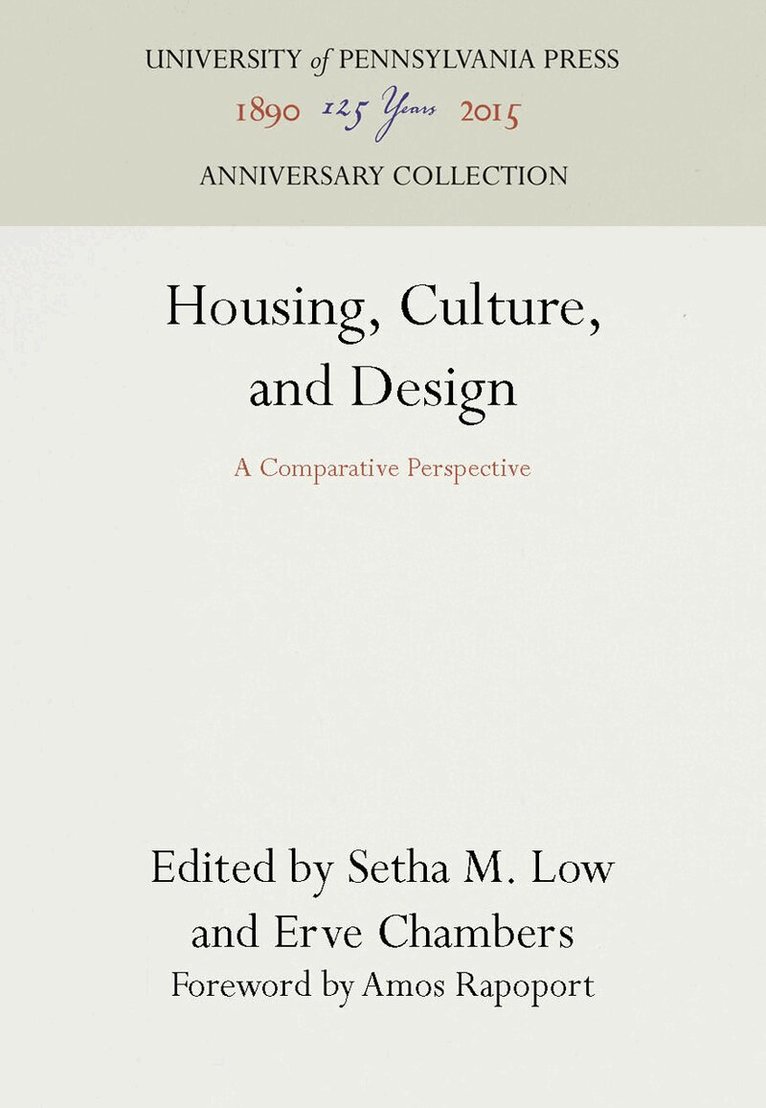 Setha M. Low, Erve Chambers - Housing, Culture, and Design, E-bok