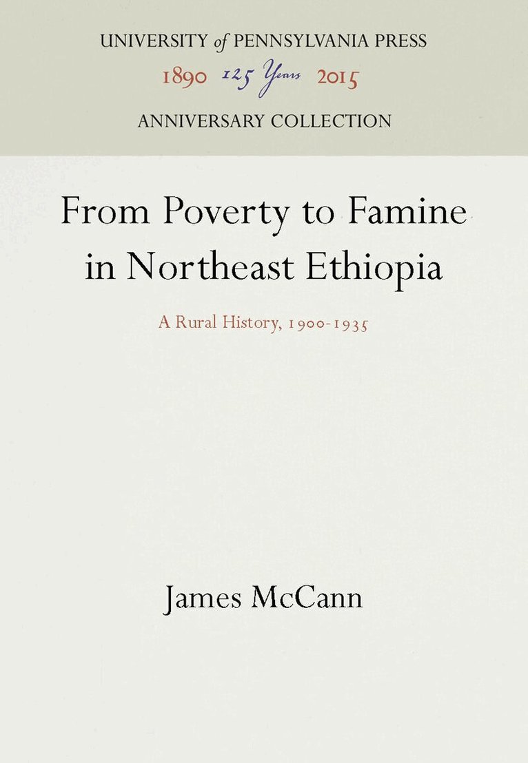 James McCann - From Poverty to Famine in Northeast Ethiopia, E-bok