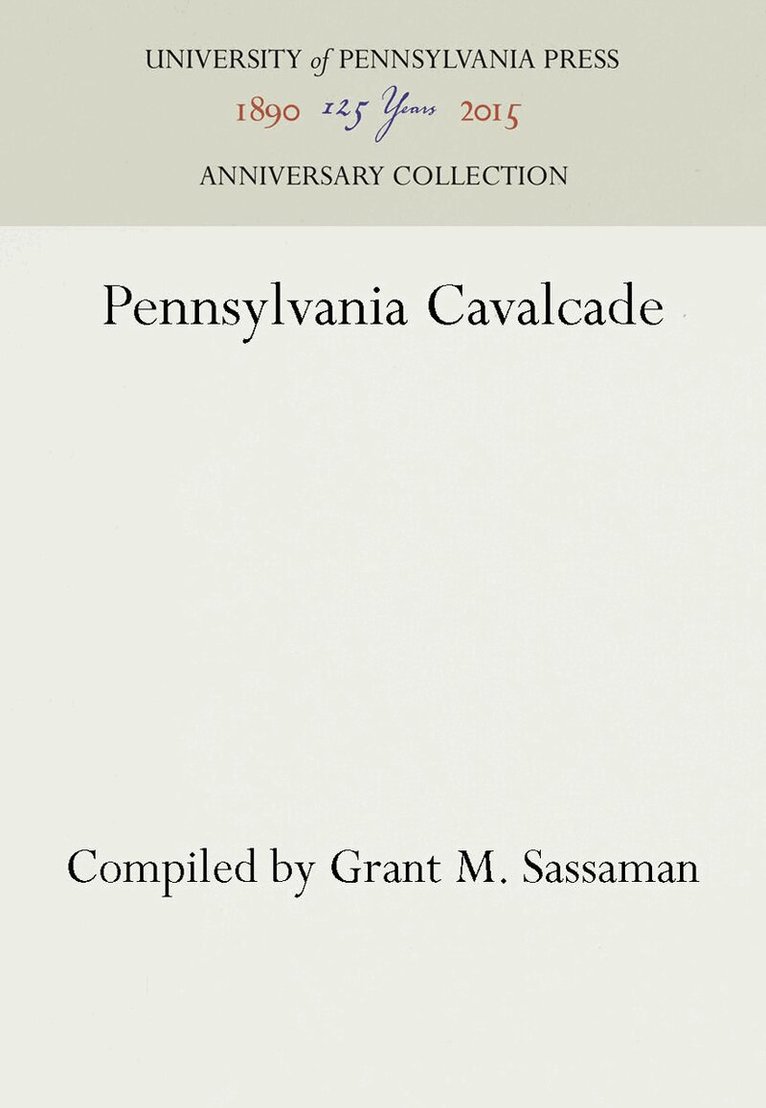 Pennsylvania Cavalcade, E-bok