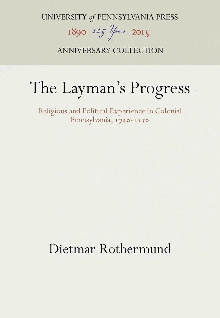 Dietmar Rothermund - Layman's Progress, E-bok