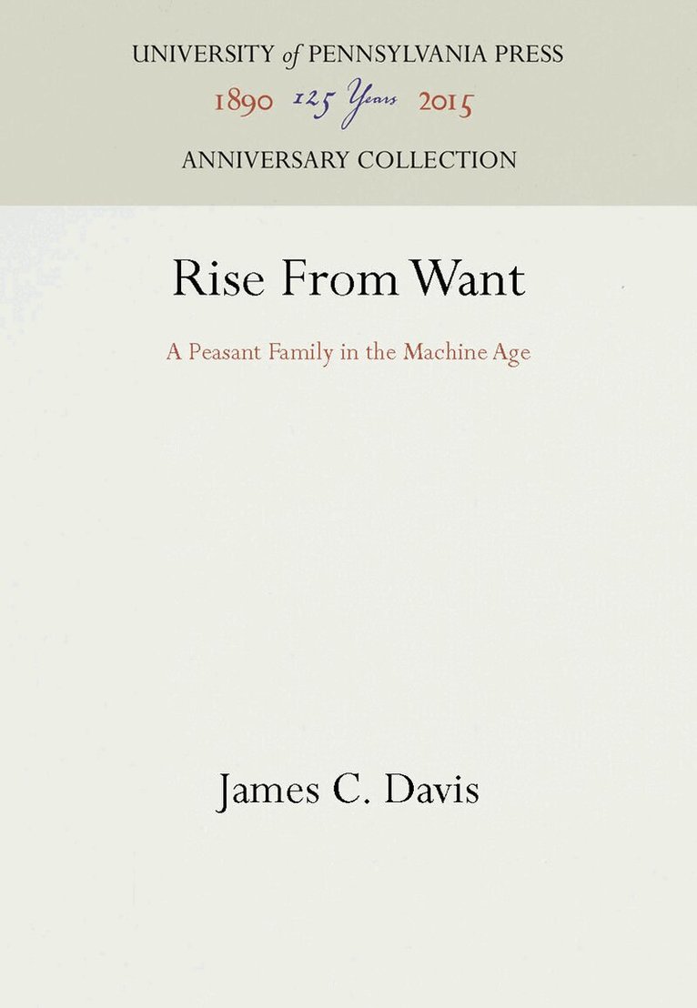 James C. Davis - Rise from Want, E-bok