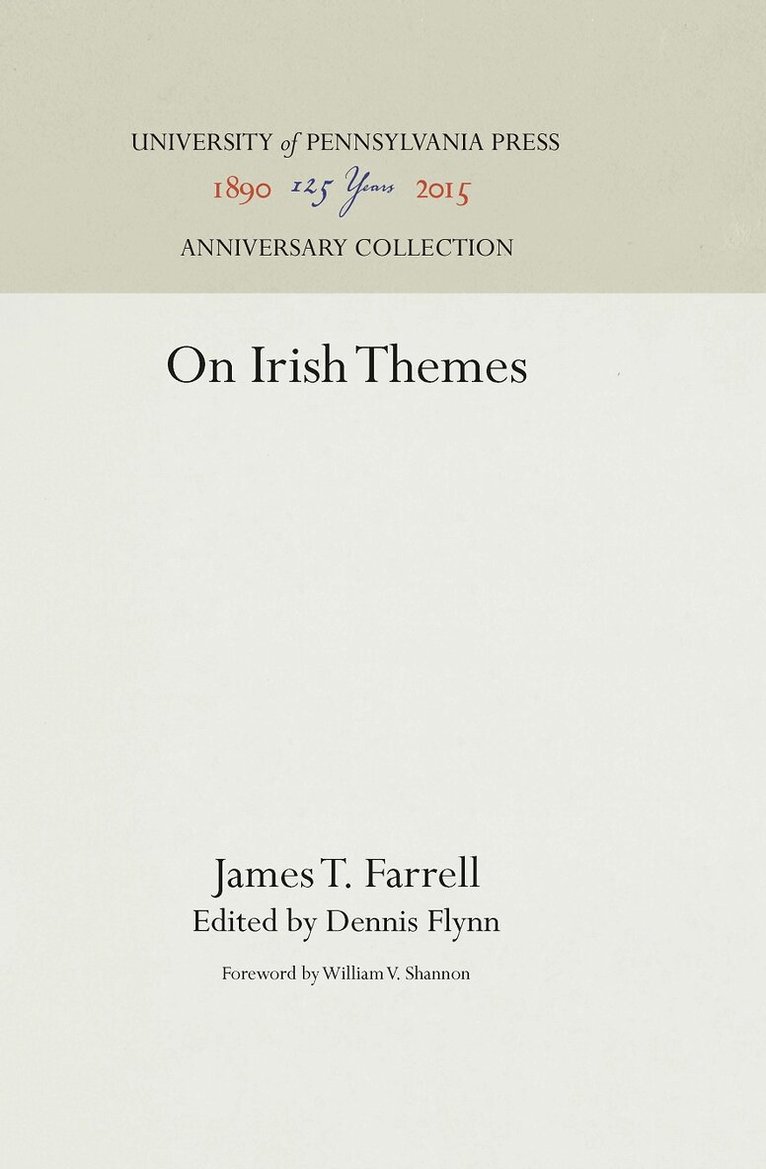 James T. Farrell, Dennis Flynn - On Irish Themes, E-bok