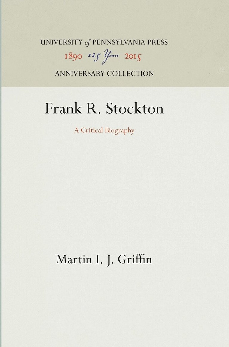 Martin I. J. Griffin - Frank R. Stockton, E-bok