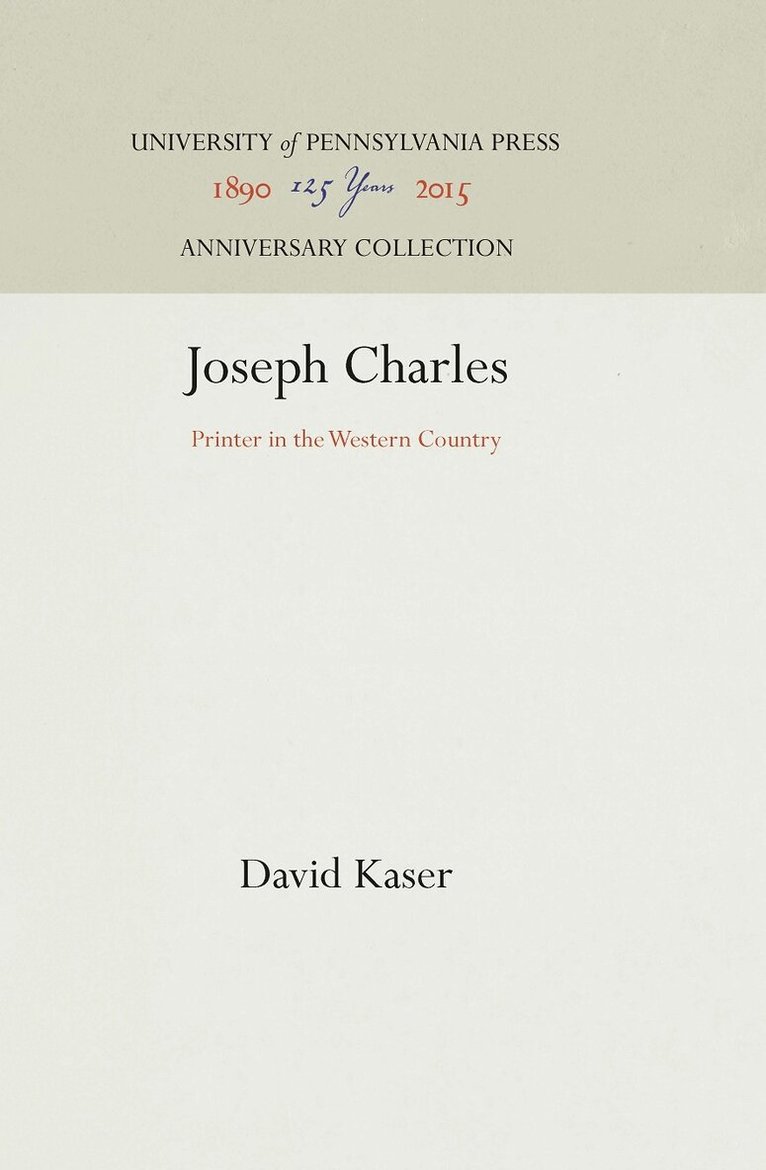 David Kaser - Joseph Charles, E-bok