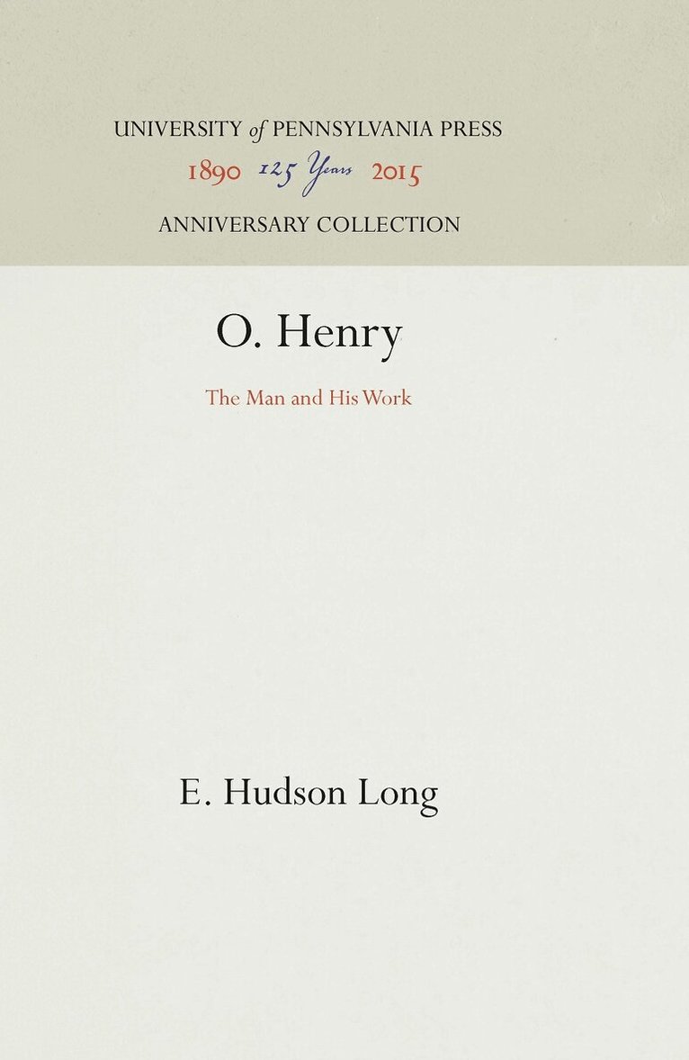 E. Hudson Long - O. Henry, E-bok