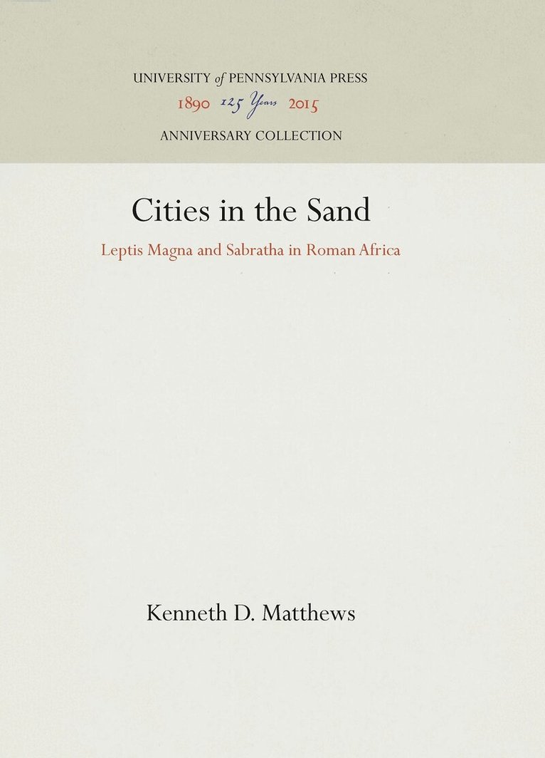 Kenneth D. Matthews - Cities in the Sand, E-bok